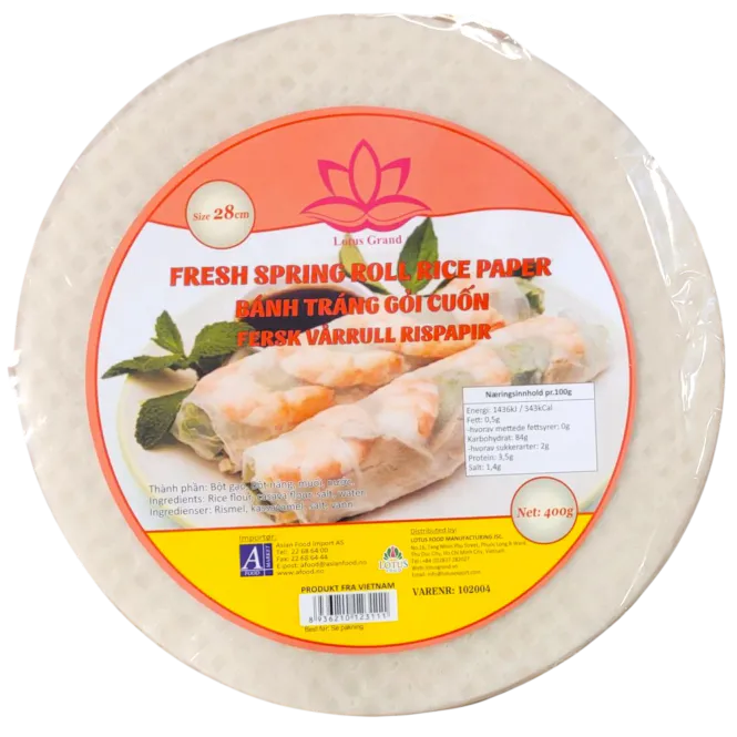 Hovedbilde FRESH SPRING ROLL RICE PAPER - 28 CM