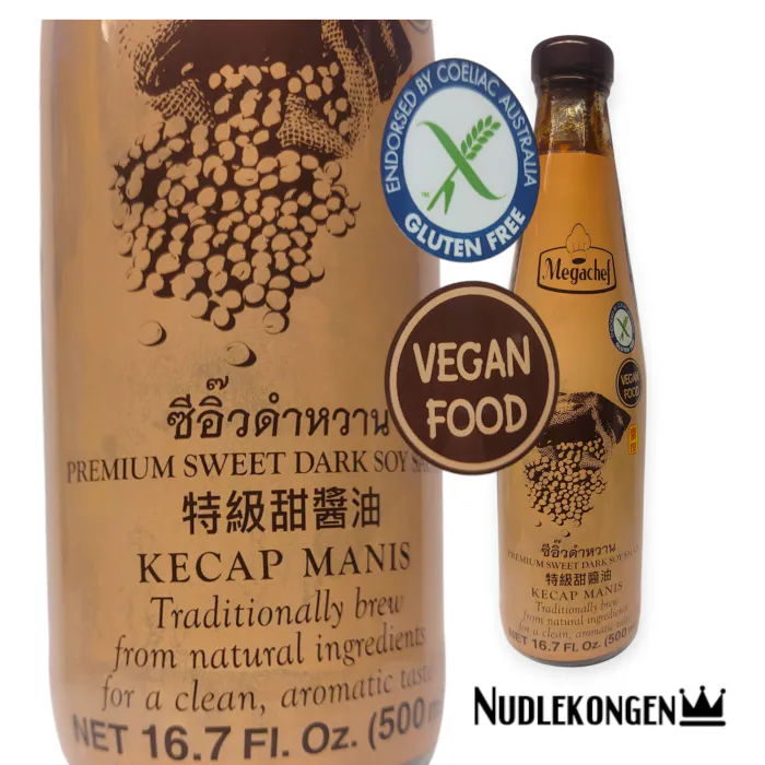 GLUTENFRI PREMIUM SØT MØRK SOYASAUS KECAP MANIS - 500 ML