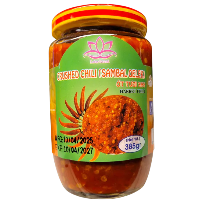Hovedbilde CRUSHED CHILI SAMBAL OELEK - 385 GR