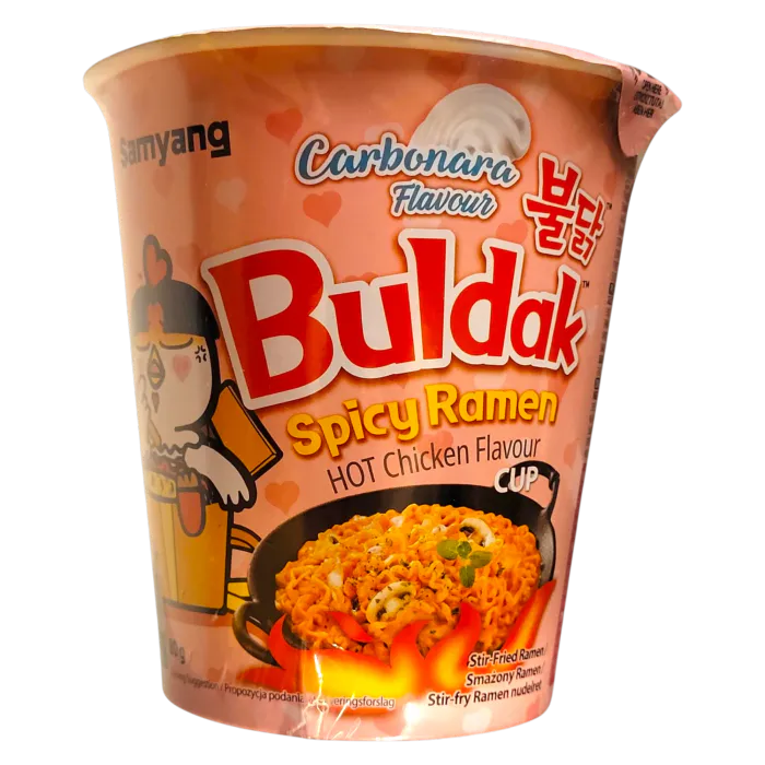 BULDAK HOT CHICKEN RAMEN CARBONARA FLV. CUP - 70 GR