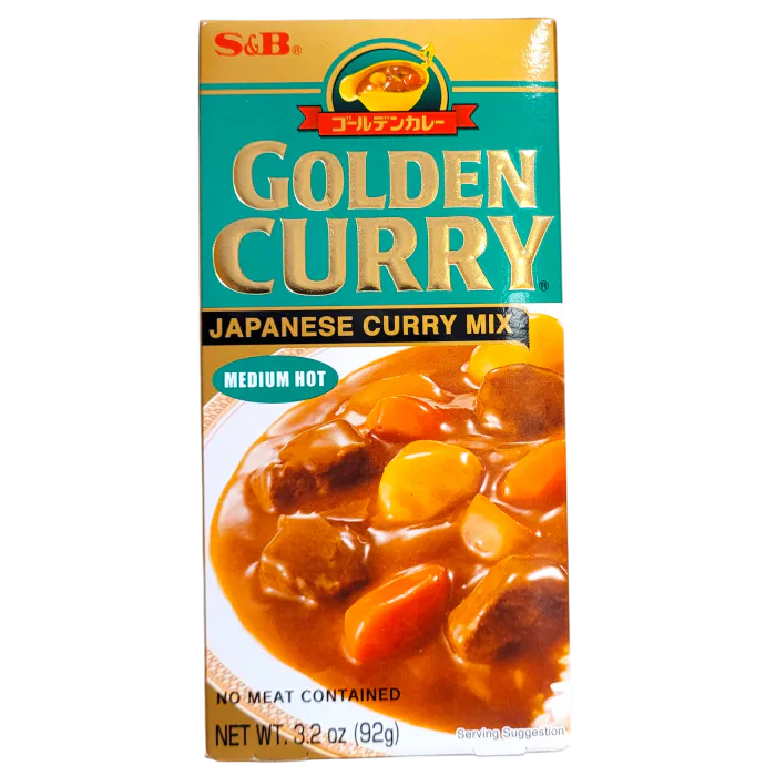 GOLDEN CURRY MIX IN BLOCK - MEDIUM HOT 92 GR